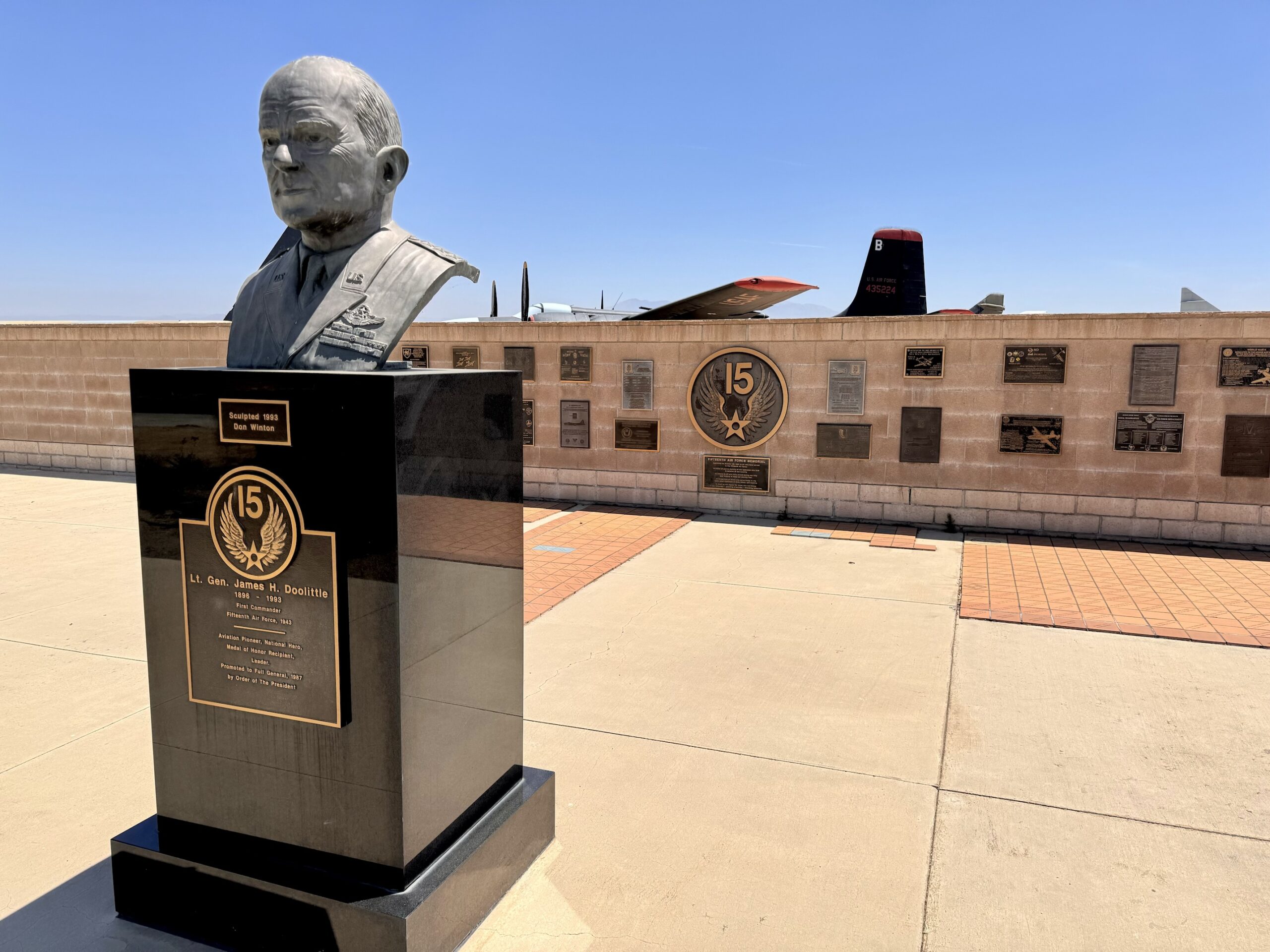 View of the 15th Air Force Wall
